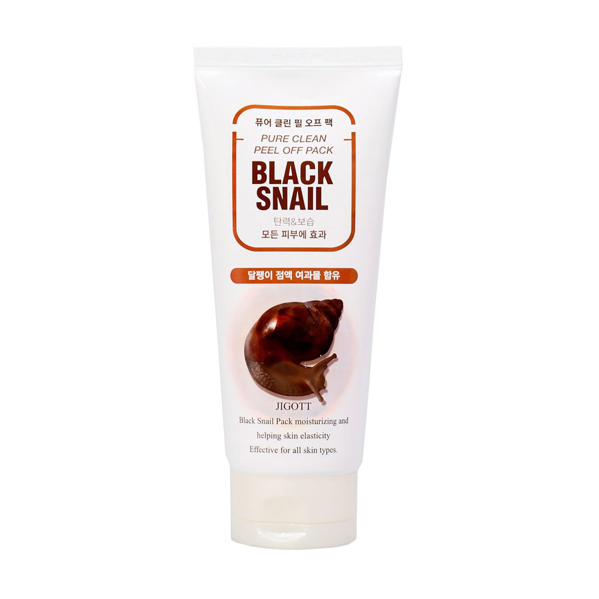 Очищувальна маска-плівка для обличчя Jigott Black Snail Pure Clean Peel Off Pack з муцином чорного равлика, 180 мл